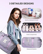 College Roommate Gifts, Teen Girls Gift Ideas-Girl Initial Travel Bags - Image 2