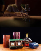 MR.OKAY 2 Watch Travel Case-Classic Leather Watch Case - Image 4