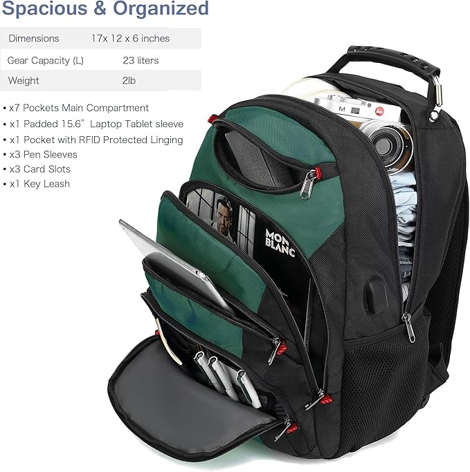 Boavan Laptop Backpack for men, 15.6 inch Laptop Bag - Image 2