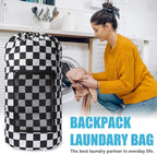 Positive Square Travel Laundry Bag Backpack, Portable - Image 2