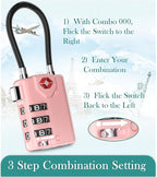 Search Alert TSA Approved Travel Combination Luggage Cable Locks - Image 5