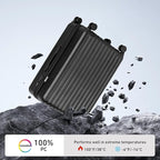 KYME 26-Inch Medium Checked Luggage, 100% PC Hardside Suitcase - Image 2