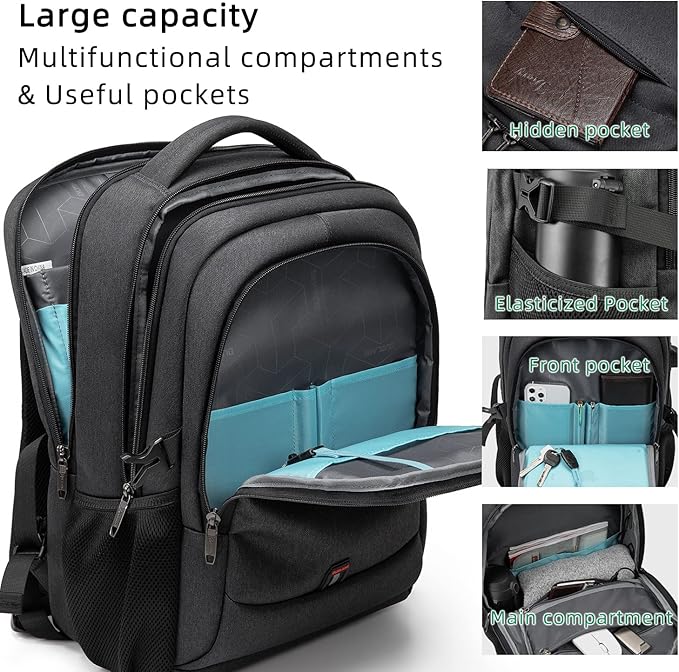 DUSLANG 17 Inch Laptop Backpack - Image 6