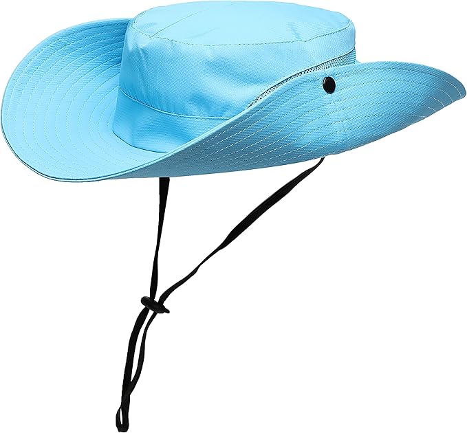 Womens Summer Sun Hat Beach Hat Wide Brim Outdoor UV Protection Hat Foldable - Image 5