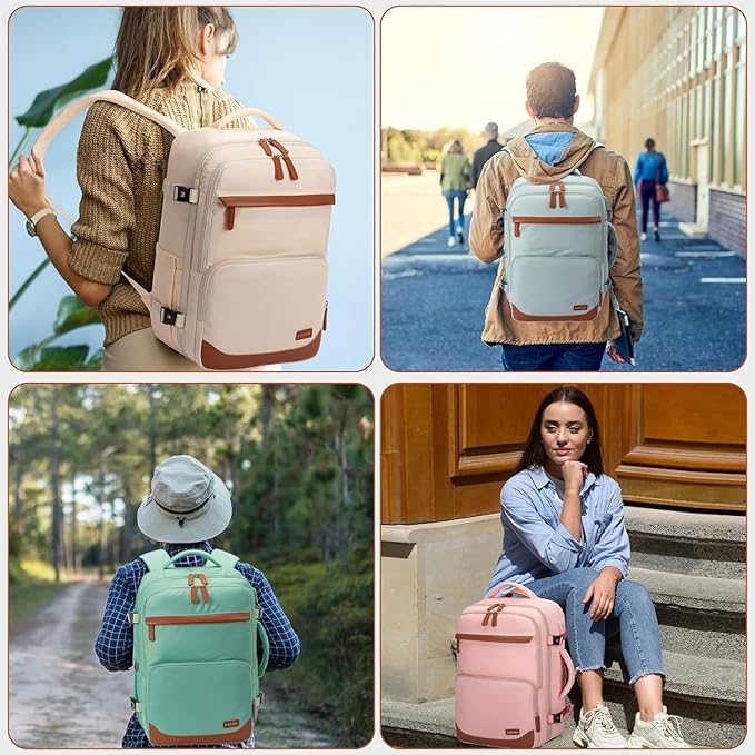 50L Travel Backpack with USB Charging Port, Water-Resistant Carry On Backpack - Image 6