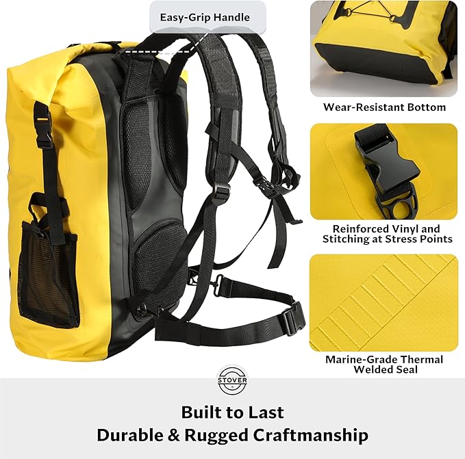 STOVER 5/10/25/30/40/55L Waterproof Backpack- Floating Dry Bag - Image 4