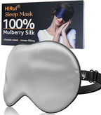 HiRui Silk Sleep Mask, 100% Natural Mulberry Silk of Double-Sided & by HiRui