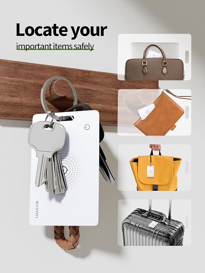 LULULOOK Wallet Tracker Card, Ultra Slim Airtag Wallet Works - Image 7