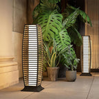 Grand patio 2-Piece Outdoor Floor Lamp Solar Powered Lantern Waterproof Wicker - Image 10
