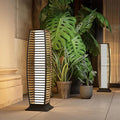 Grand patio Outdoor Floor Lamp Solar Powered Lantern Waterproof Wicker Boho by GrandPatio