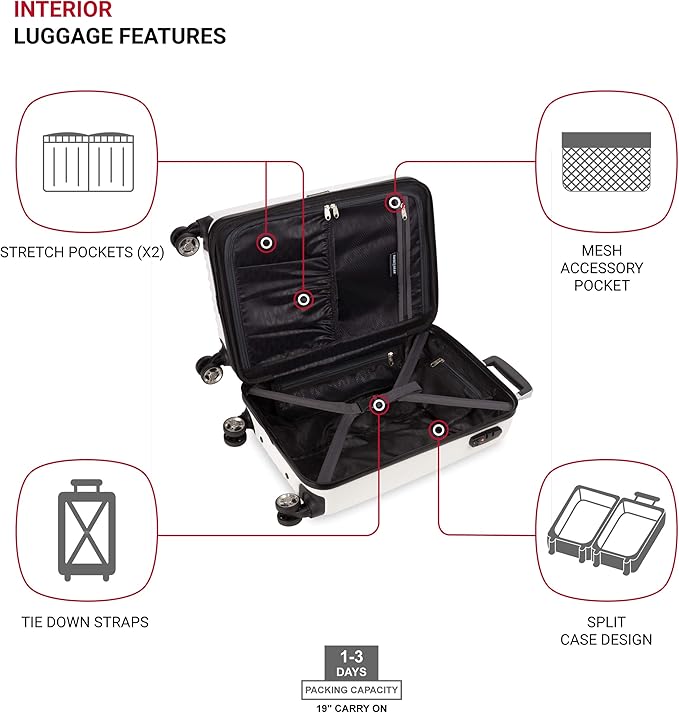 SwissGear 7272 Energie Expandable Hardside Luggage - Image 4