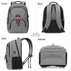 Grey Backpack for Men Women, School Backpack for Boys Girls Teens, Backpacks - Image 7