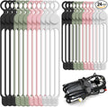 Nearockle Silicone Cable Ties Cord Organizer by ELECTRONICSORGANIZATION