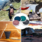 Litoexpe 4 Pack Silicone Collapsible Travel Cup Portable Folding Camping Cup - Image 7