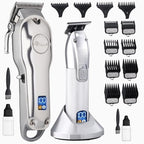 Fagaci Professional Hair Clippers and Trimmer Set - Cordless, 440C Blades