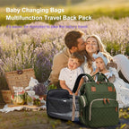 Diaper Bag with Changing Station, Waterproof 3 in 1 Baby Diaper Backpack with - Image 6