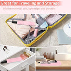 Quccefods Heat Resistant Mat Large Silicone Hot Hair Tools Holder for Curling Irons Flat Iron Hair Straightener Mat Portable Vanity Pad Accessories/Organizer