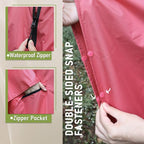 SaphiRose Unisex Rain Poncho Raincoat Hooded - Image 4