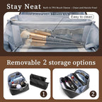 BOYATU Travel Makeup Bags for Women: 3 Pcs Large Make up Bags Set - Image 4