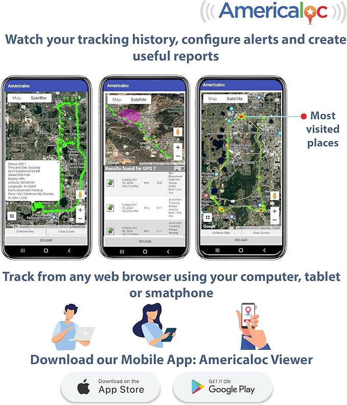 Americaloc Mini Seven GPS Tracker – Includes 4 Months of Free Service. - Image 4
