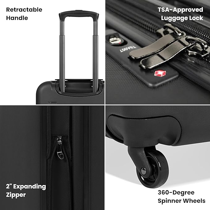 Sherpani Meridian, 22 Inch Carry On Luggage Airline Approved, Rolling Hardside - Image 2