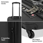 Sherpani Meridian, 22 Inch Carry On Luggage Airline Approved, Rolling Hardside - Image 2
