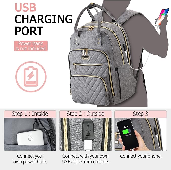 Laptop Backpack for Women Men, School Backpacks for Teens Girls Boys, 17.3 Inch - Image 3