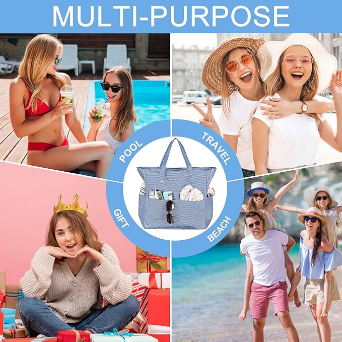 Waterproof Beach Tote Pool Bags - Image 4