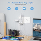 Australia Plug Adapter, TESSAN Australian Power Adaptor - Image 3
