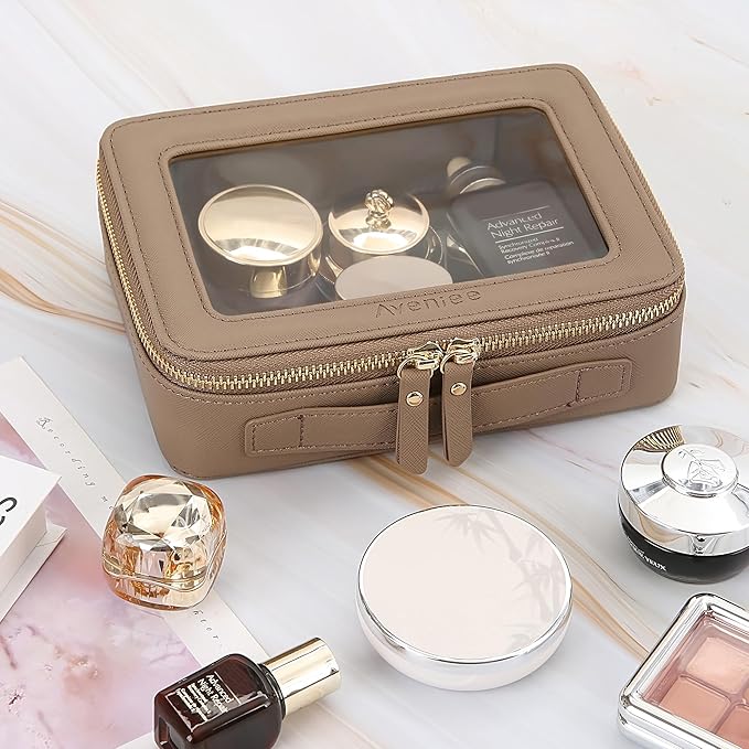 Aveniee Clear Makeup Bag Organizer, Travel Toiletry Bag Cosmetic Case - Image 3