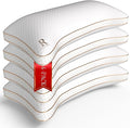 Royal Therapy King 4-Pack Memory Foam Pillow, Adjustable Shredded Odor-Free by ROYALTHERAPY