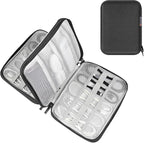 Electronic Accessories Organizer Carry Bag, Travel Cable Storage Case Portable by LOPURS