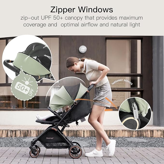 Gravity Folding Baby Stroller - Image 9