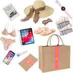 Large Beach Bag Jute Woven Tote - Image 9