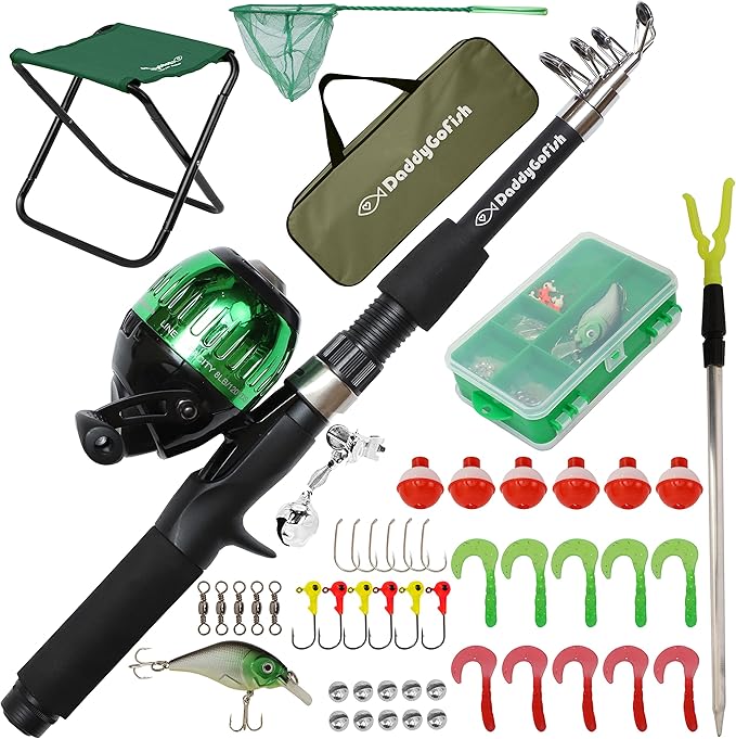 DaddyGoFish Kids Fishing Pole by DaddyGoFish