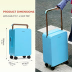 TUPLUS 20” Carry-On Hardside Luggage Lightweight ABS Travel Suitcase - Image 6