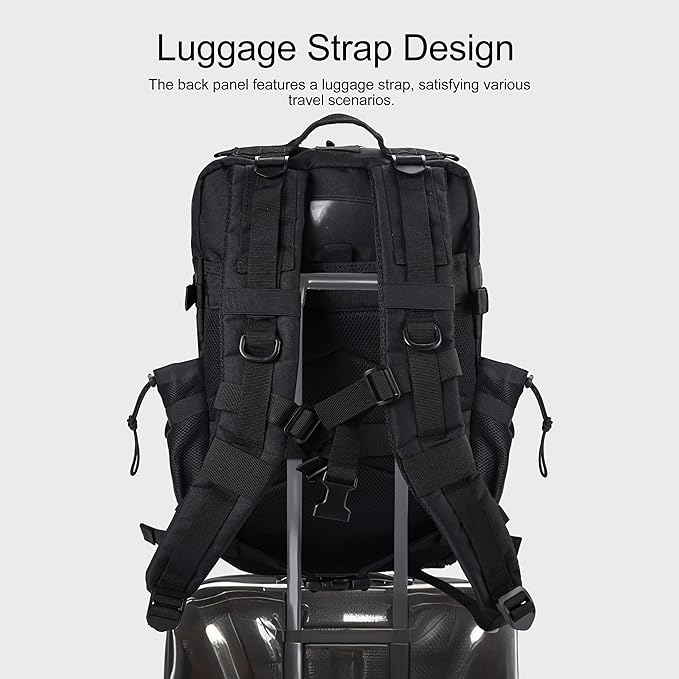 LHI Military Tactical Backpack for Men and Women 45L Army 3 Days Assault Pack - Image 3