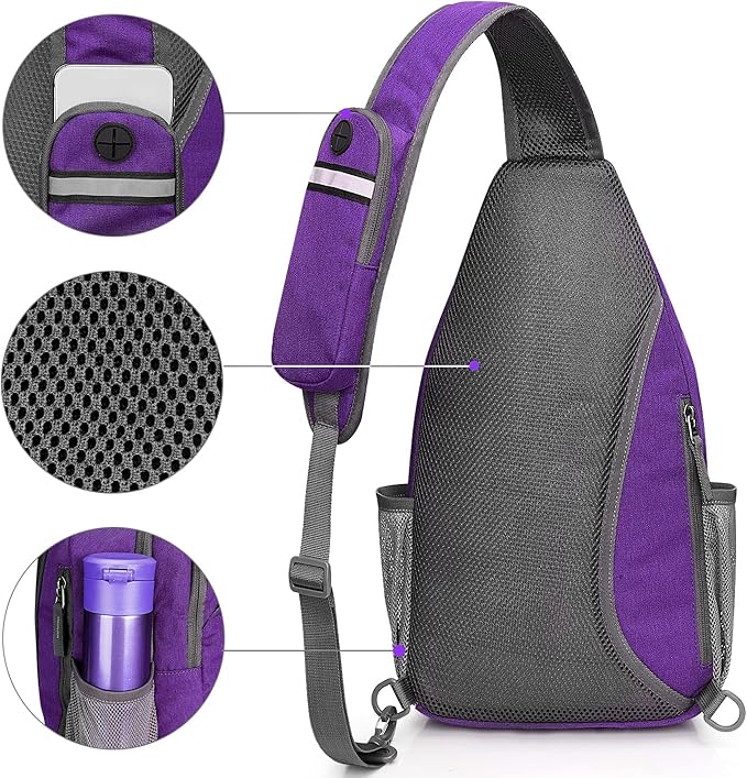 G4Free Sling Bag RFID Blocking Sling Backpack Crossbody Chest Bag Daypack - Image 6