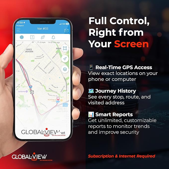 Global View Hidden Magnetic GPS Tracker – Real-Time Car Tracker, Subscription - Image 5
