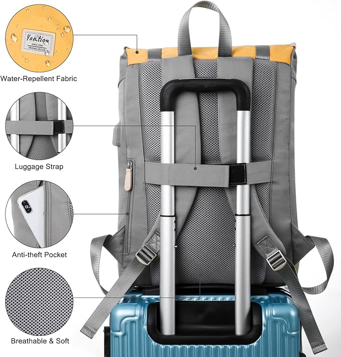17" Laptop Backpack for Girls & Boys Teens, College Bookbag High School Backpack - Image 5