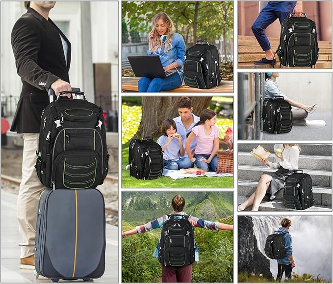 Travel Laptop Backpack, Extra Large 18.4 Inch Laptop RFID Anti Theft TSA - Image 7