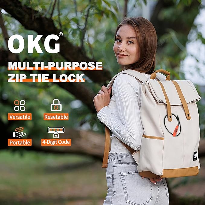 OKG 4-Digit Combination Zip Tie Lock - Image 2