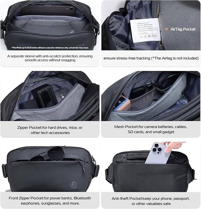 ULANZI Camera Sling Bag, Water-Resistant Camera Case - Image 4