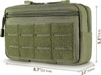 Tactical Molle Admin Pouch Utility Laser Cut EDC Tool Pouch Bag Horizontal - Image 2