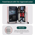 Nobl Travel Carry On Luggage, Noble Zipperless Aluminum Frame PC Hard Shell - Image 6