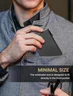 typecase Mens Wallet Card Holder: Pop Up Aluminum Case, Carbon Fiber Leather - Image 5