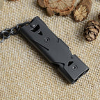 Whistle Emergency Whistles Keychain Rape Whistle Stainless Steel High Decibel - Image 5