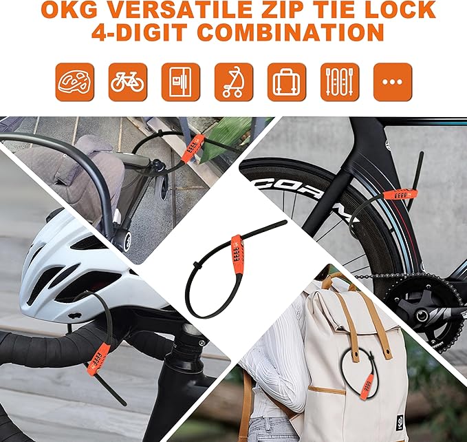OKG 4-Digit Combination Zip Tie Lock - Image 6