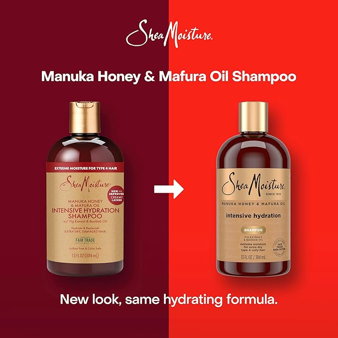 Shea Moisture Intensive Hydration Shampoo Manuka Honey and Mafura Oil - Image 3