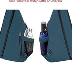 MOSISO Sling Backpack, Canvas Crossbody Hiking Daypack Bag - Image 6